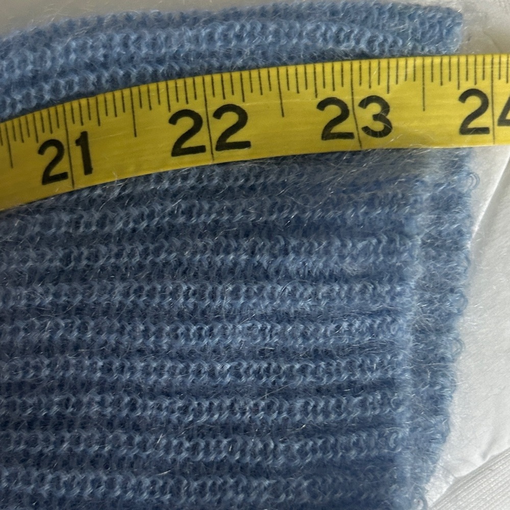 VINCE S/P preppy feminine mohair wool Women's Blue Cardigan - Picture 9 of 10